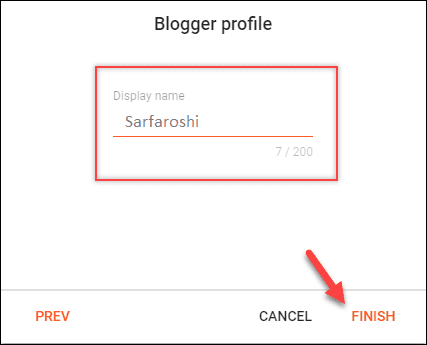 Blogger profile