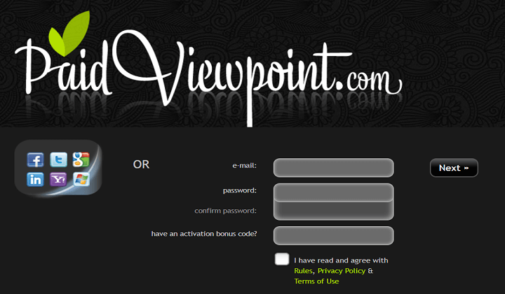 paidviewpoint signup process ,paidviewpoint joining process 
