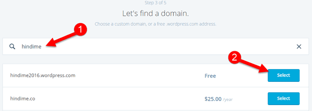 WordPress domain