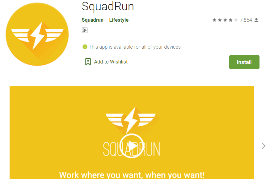 SquadRun app