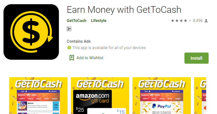 gettocash app