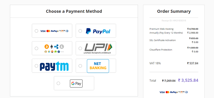 Choose a payment-method 