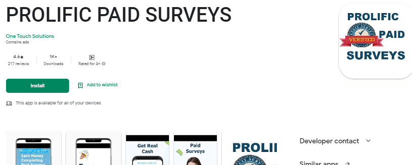 prolific survey
