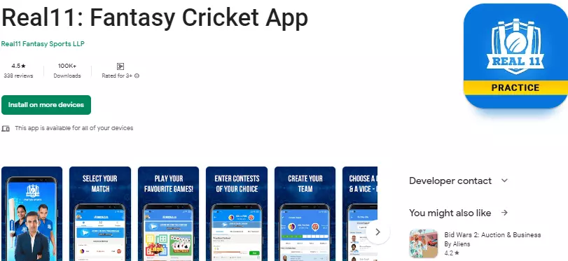 Fantasy Cricket Apps Real11