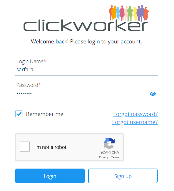 Clickworker login