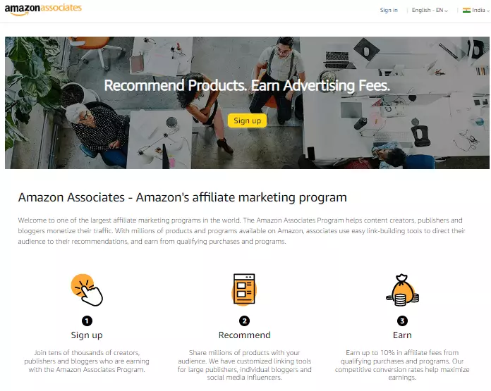 Amazon affiliate programs