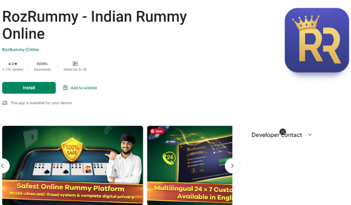 Roz Rummy-indian rummy online