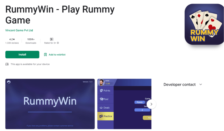 Rummy Win-play rummy game